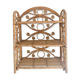 Etagere rotin peacock vintage