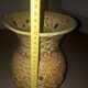 Vintage lava effect ceramic vase