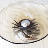 Glass cut smoked art deco