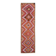 Tapis Kilim fait main rose orange 3x12 105x377 cm
