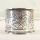 Solid silver towel round late 19th
