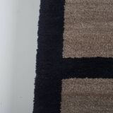 Vintage Turkish Oushak Rug Handwoven 86x211 cm