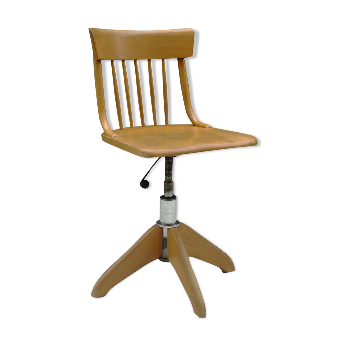 Stoll office chair, swivelling and adjustable in height