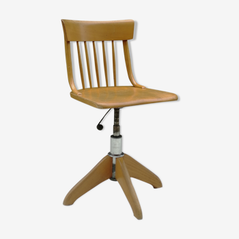 Stoll office chair, swivelling and adjustable in height