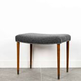 2 vintage footrests with wool seat