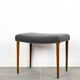 2 vintage footrests with wool seat