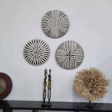 Set of 3 bamileke african shields