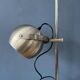 Mid-century vintage floor lamp Herda "Eyeball" in silver