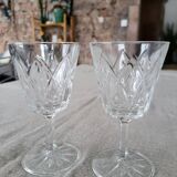 Set of 2 Reims crystal glasses