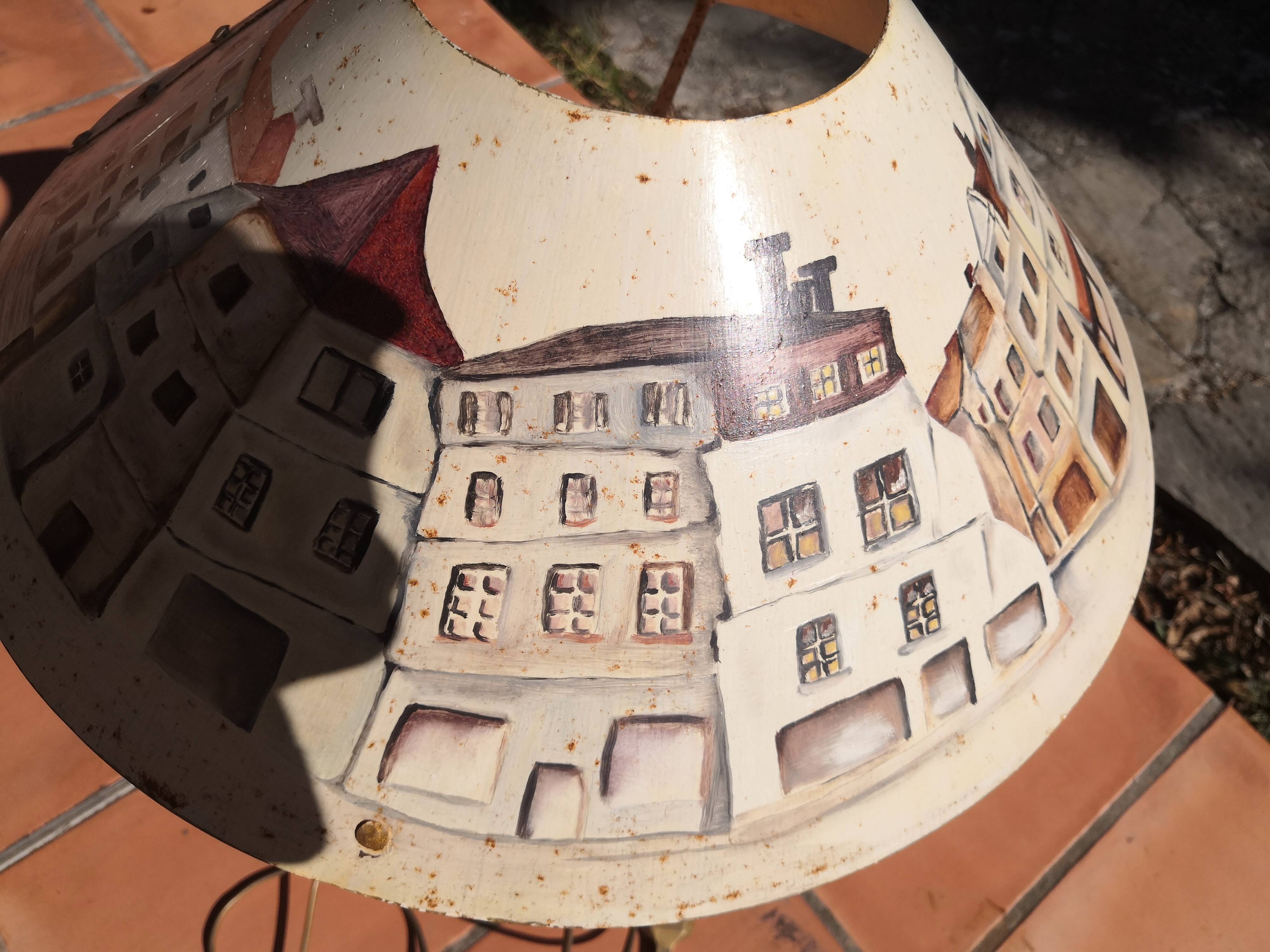 Vintage all-metal table lamp
