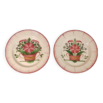 2 anciennes assiettes