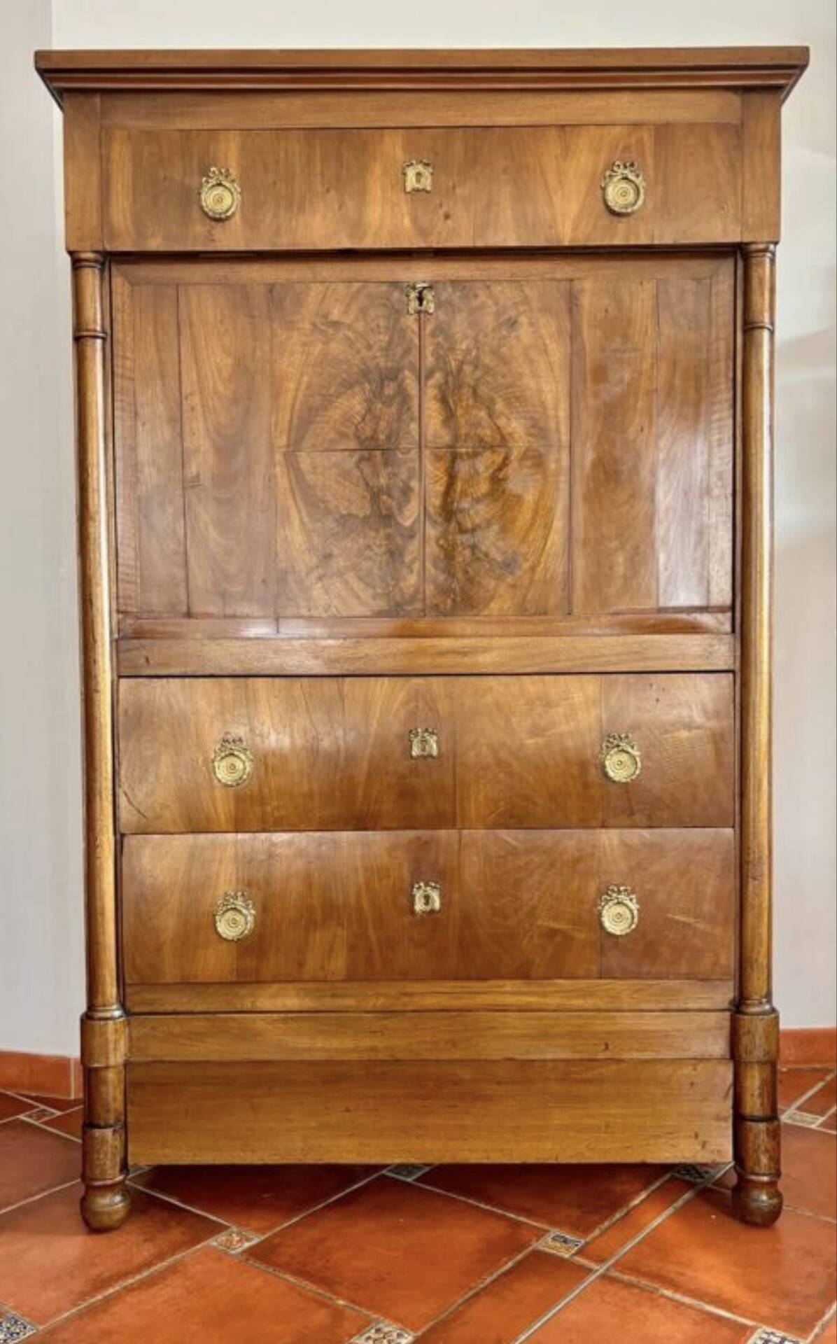 Empire walnut secretary