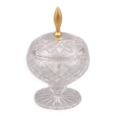 Bonbonnière en cristal taillé