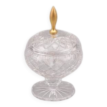 Cut crystal bonbonnière