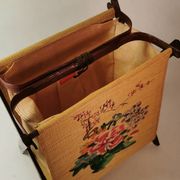 Old Small Basket With Couture Knitting Works Bergère From France China Vintage