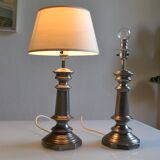 Pair of vintage Marks & Spencer lamp bases made in the UK