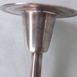 Double candlestick in silver-plated metal