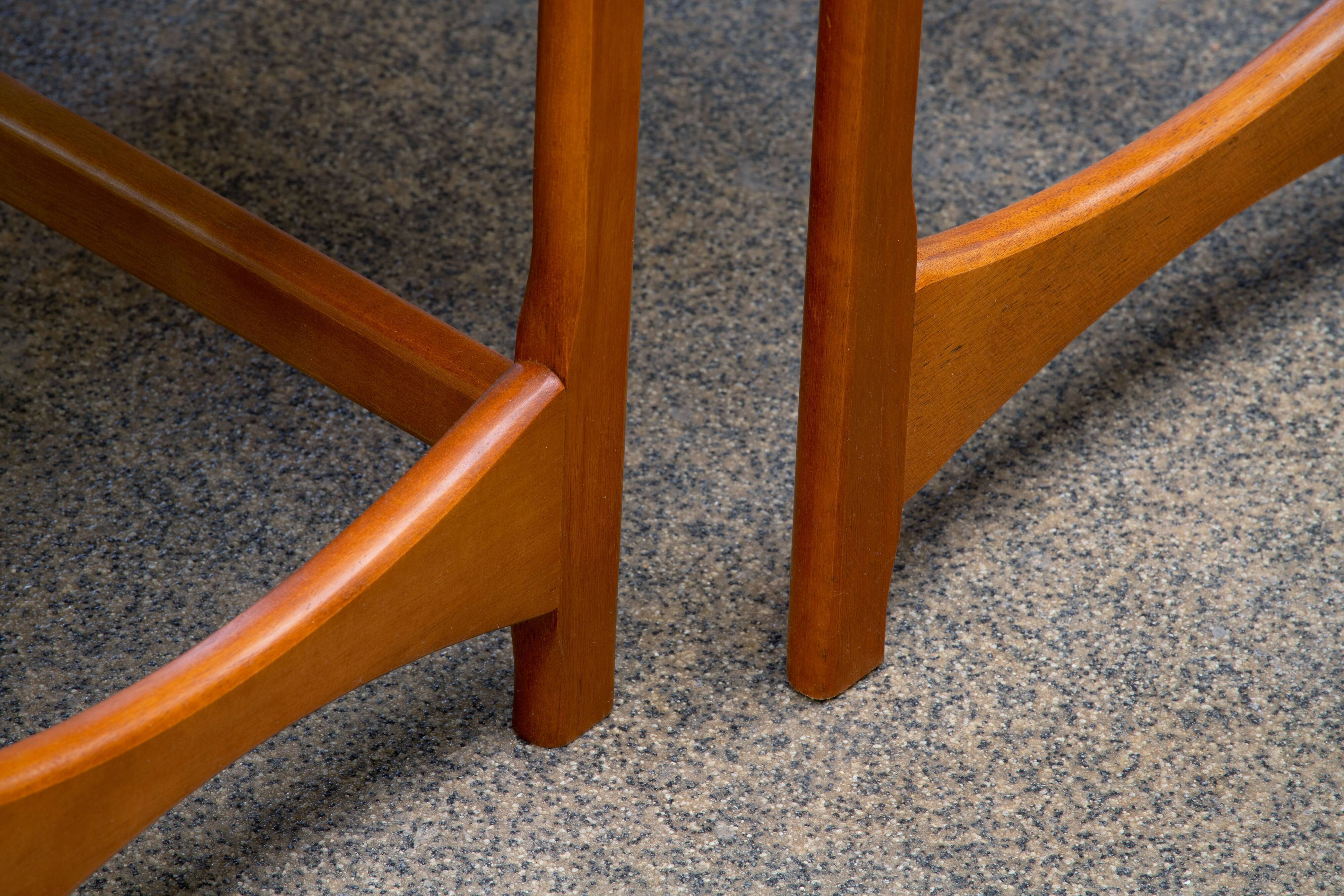 Scandinavian teak nesting coffee tables