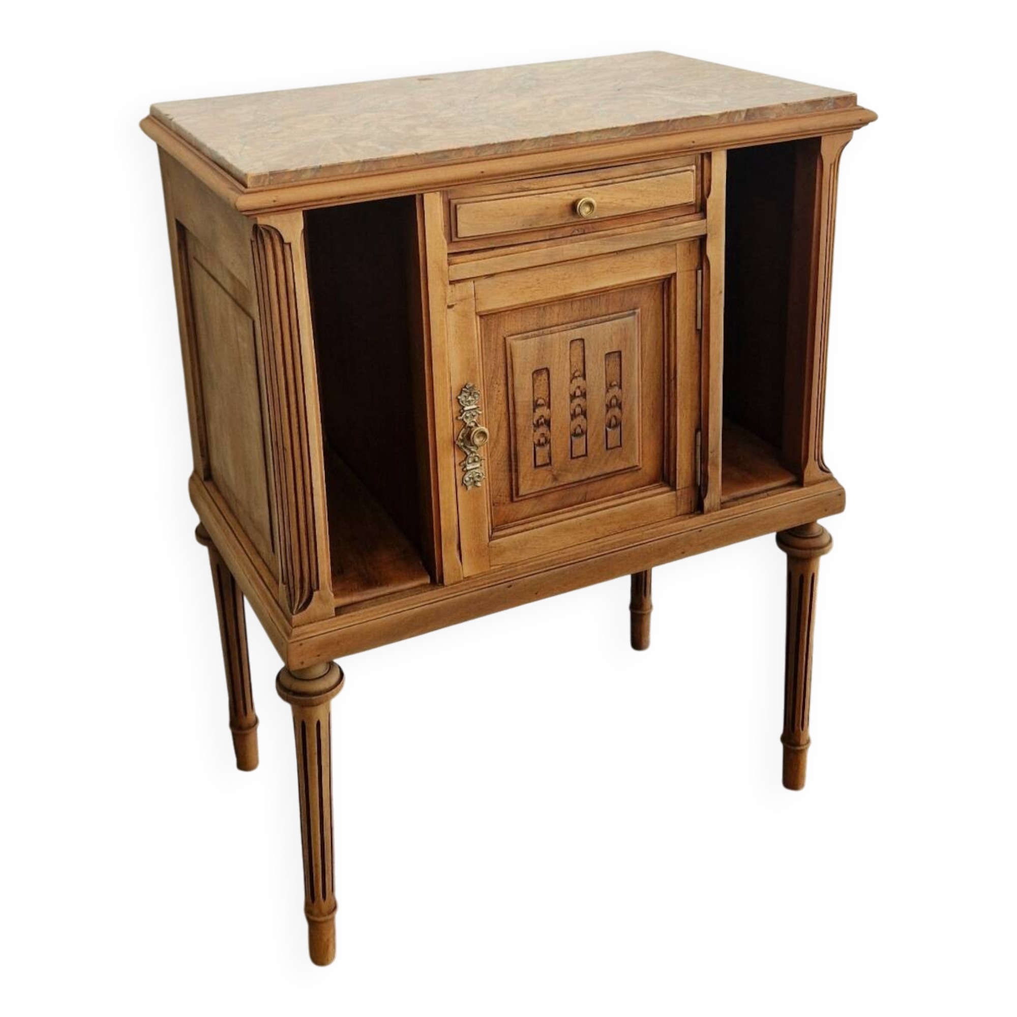 Louis XVI style wood and marble furniture