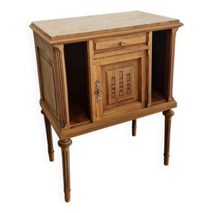 Meuble bois et marbre