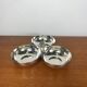 3-compartment silver-plated metal appetizer dish, 1970