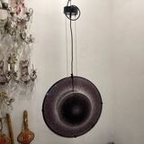 Set of 2 Vintage Mila Schön Murano Glass Pendant Lights, Italy, 1980s