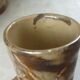 Vintage orangeade service in ceramic greige with decoration of a flower, 70s