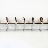 Set of 8 Dining Chairs Style B32 by Marcel Breuer