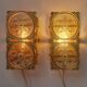 Pair of Midcentury Very Rare Wall Lamps M. P. R., Sweden, 1960s