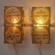 Pair of Midcentury Very Rare Wall Lamps M. P. R., Sweden, 1960s