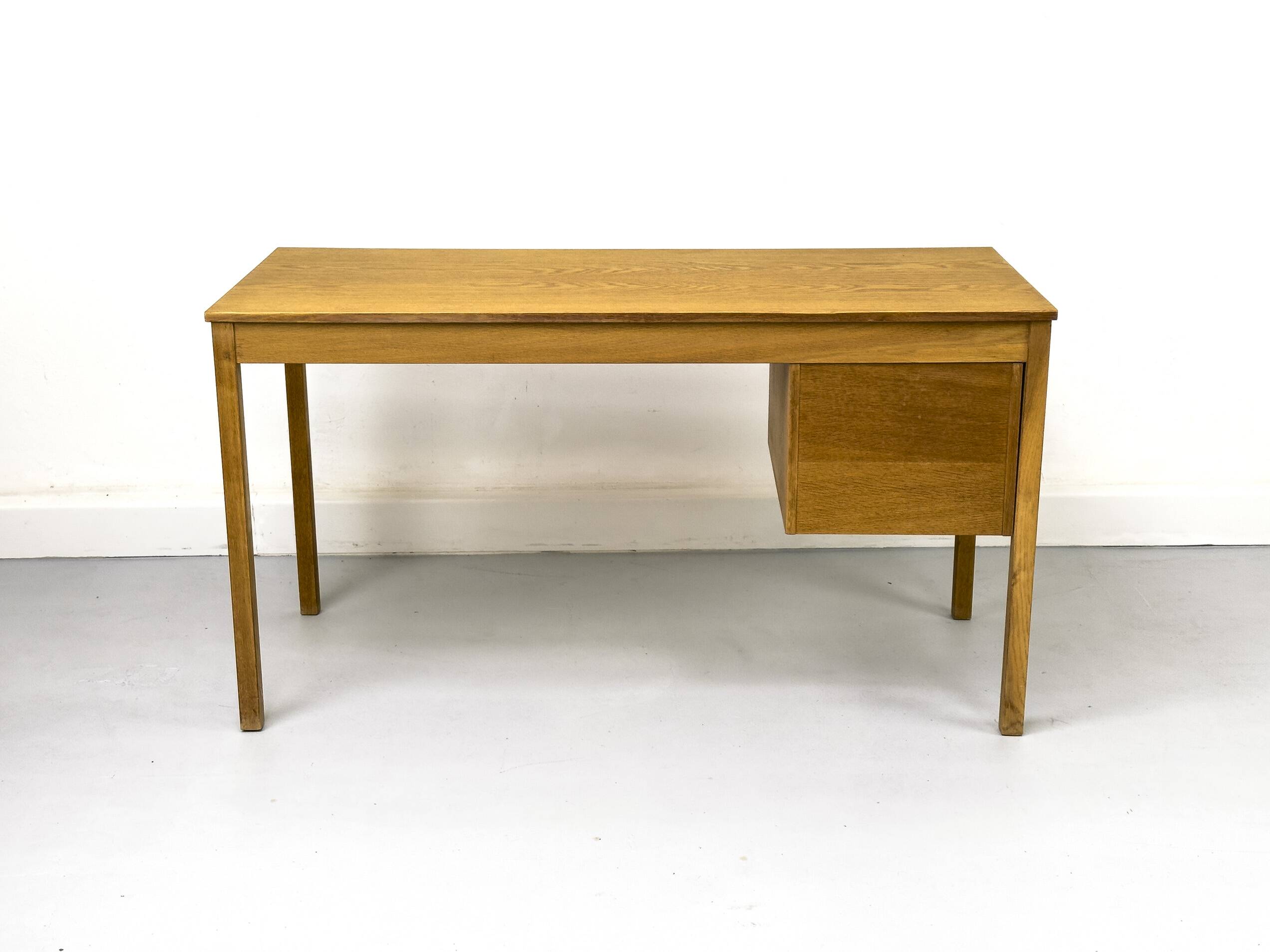 Oak Desk with Three Drawers from Domino Møbler, 1970s