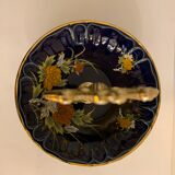 Cobalt blue porcelain display or servant, 3 floors