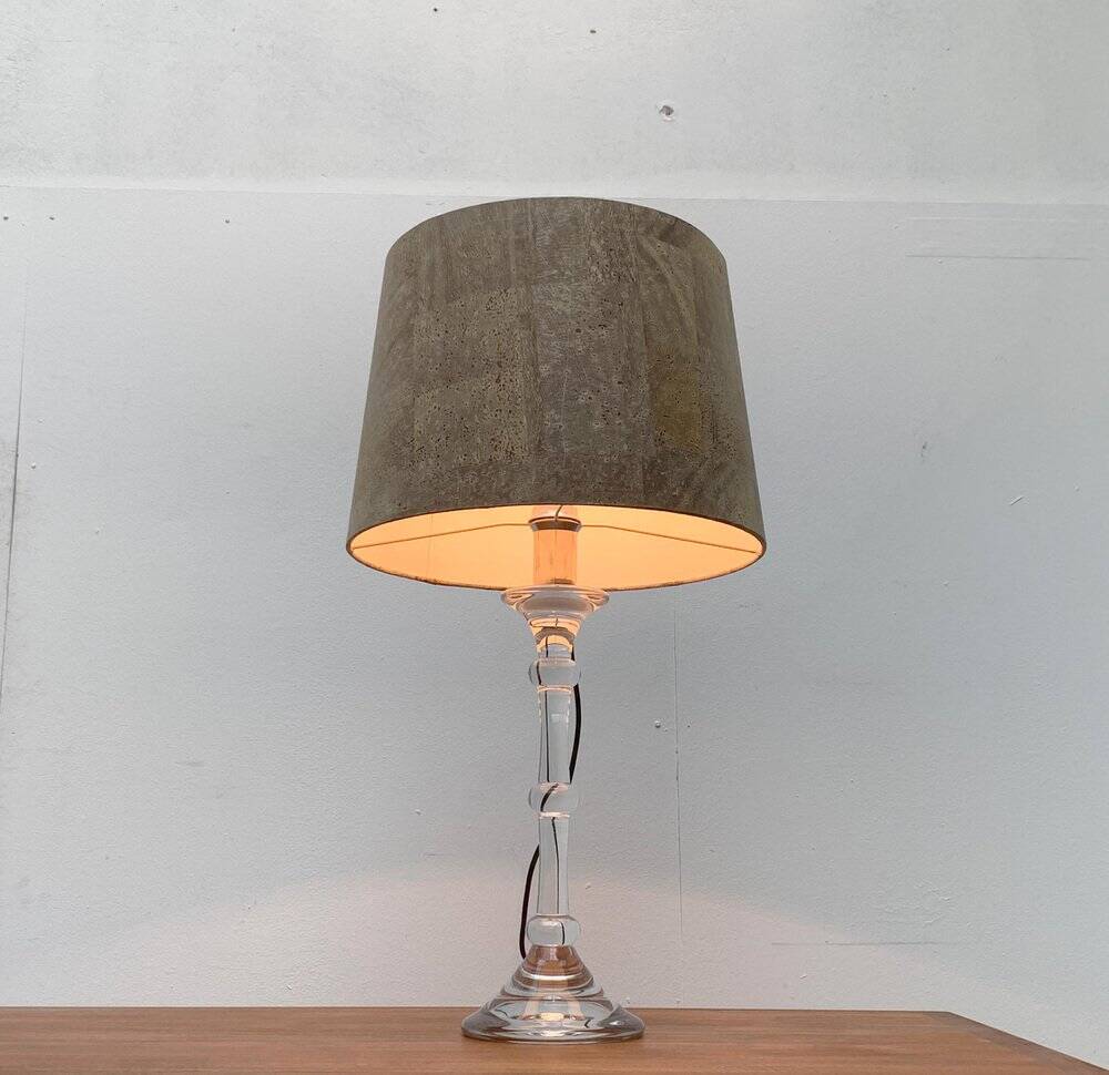 Mid-century German Tiffany glass table lamp by Ingo Maurer, 1960s.