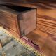 Toilet table - Louis Philippe dressing table in fir and marble