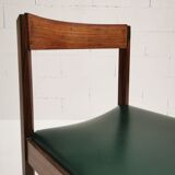 Set of 6 italian rosewood chairs, gessef, 1960