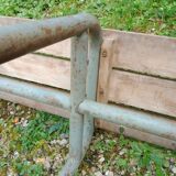 School bench from the 1950s, length 210 cm