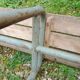 School bench from the 1950s, length 210 cm