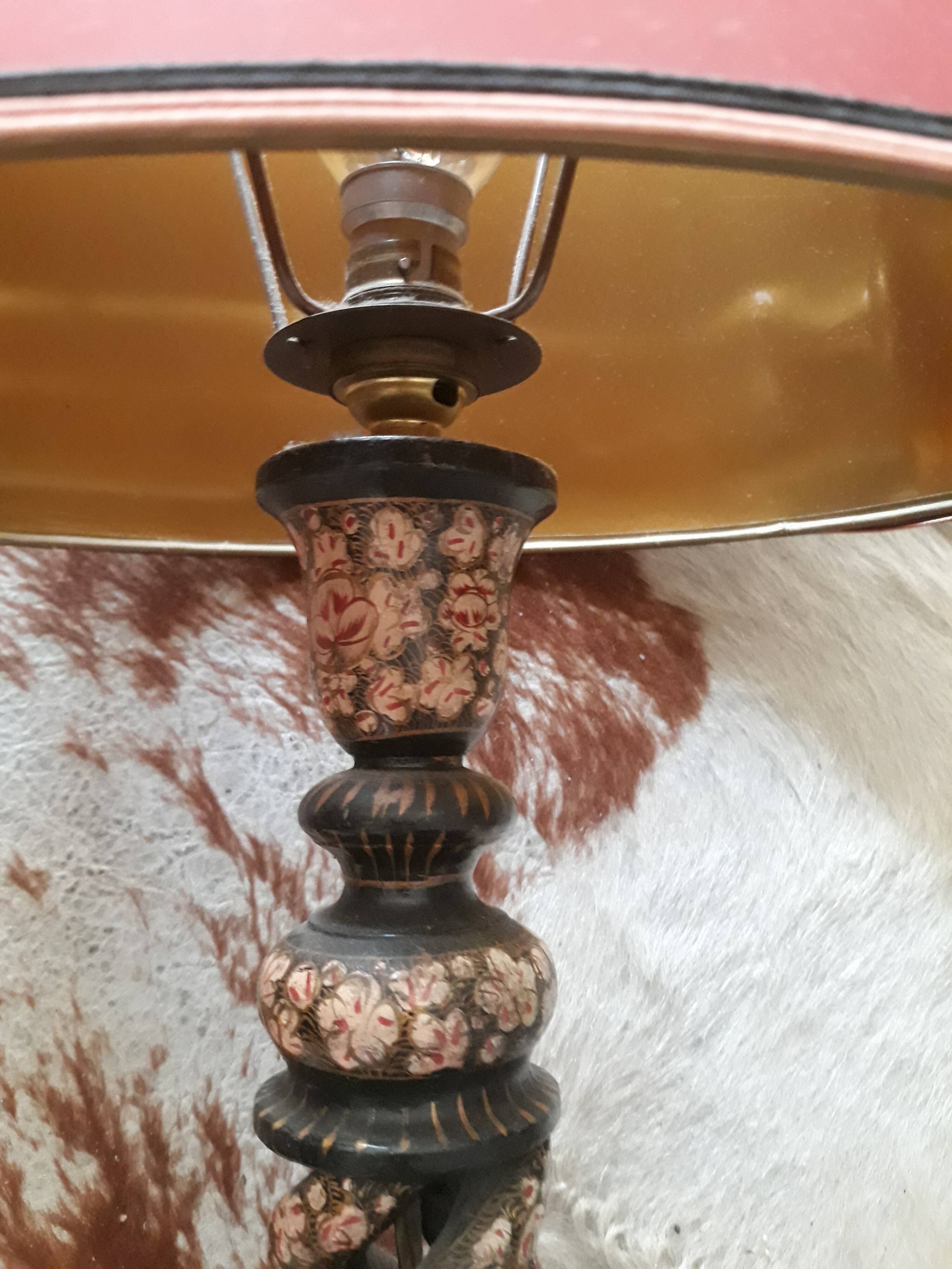 A bohemian-style lamp
