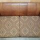 Vintage leather sofas by Thomas Lloyd with Kilim cushions.