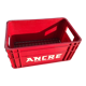Vintage red plastic locker for 35 bottles of 25 cl anchor beer