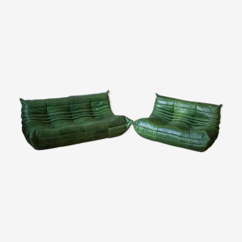 Togo 2-seat & 3-seat sofa set designed by Michel Ducaroy 1973