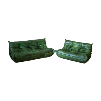 Togo 2-seat & 3-seat sofa set designed by Michel Ducaroy 1973