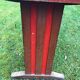 Burgundy red bistro table