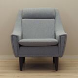 Fauteuil gris, design danois, années 1970, production : Danemark
