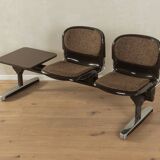 Banc d'attente par Drabert Stahlmöbel , années 1970