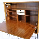 Teak secretary highboard from WK Möbel, 1960s