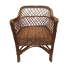 Old wicker armchair for children