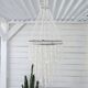 Chandelier - "Ocean" suspension in white shells D 30 cm