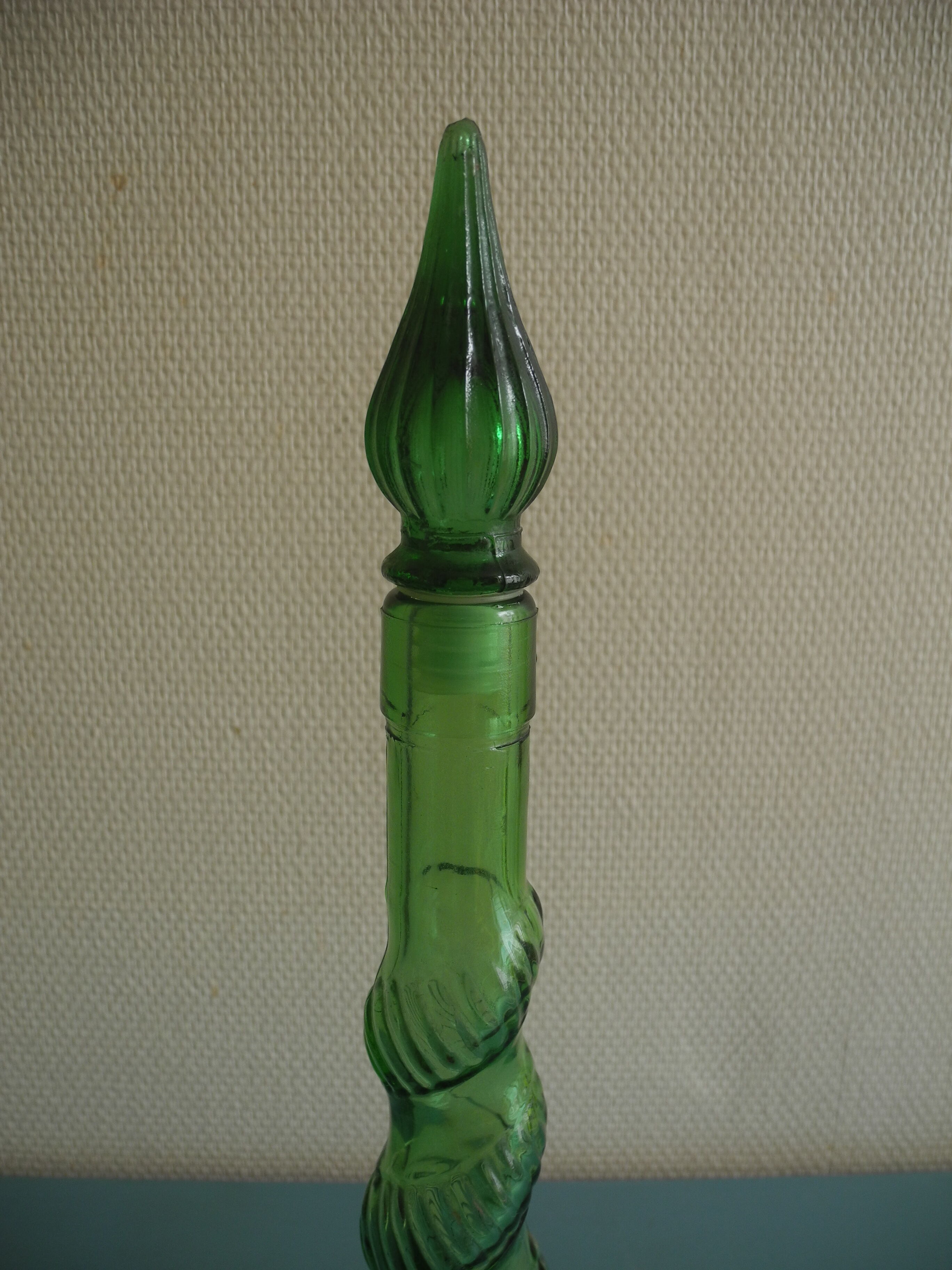 vintage carafe bottle Empoli 60s