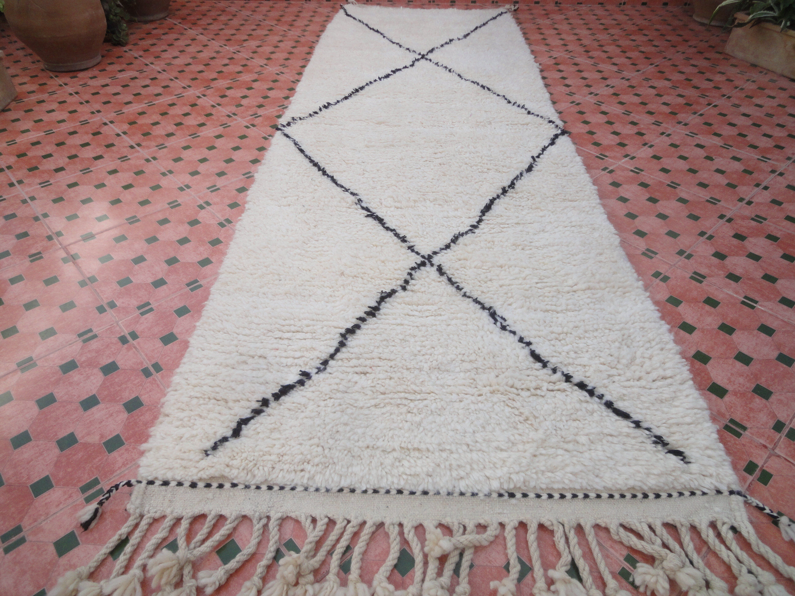 Carpet Beni Ourain 285 x 96 cm